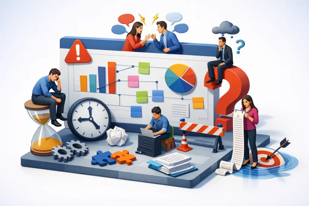 7 typische Probleme im Projektmanagement